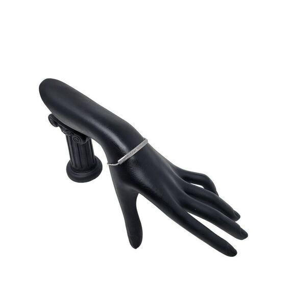 Delicate Silver Tone Bolo Bracelet Perfectly Imperfect‎ Gift Collectible Dainty - Picture 2 of 6